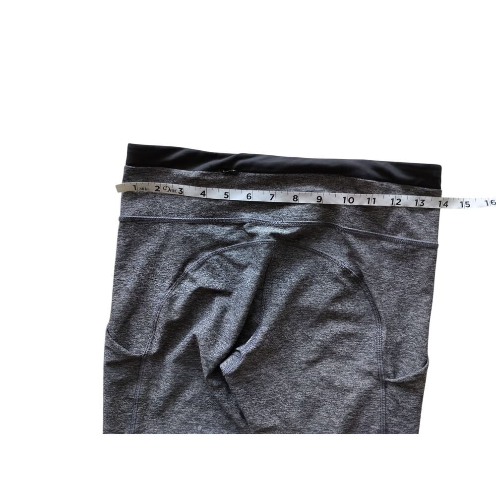 Lululemon Women's Speed Tight III Heathered Black Ruched Mid-Rise Leggings Sz 6 - Picture 11 of 13
